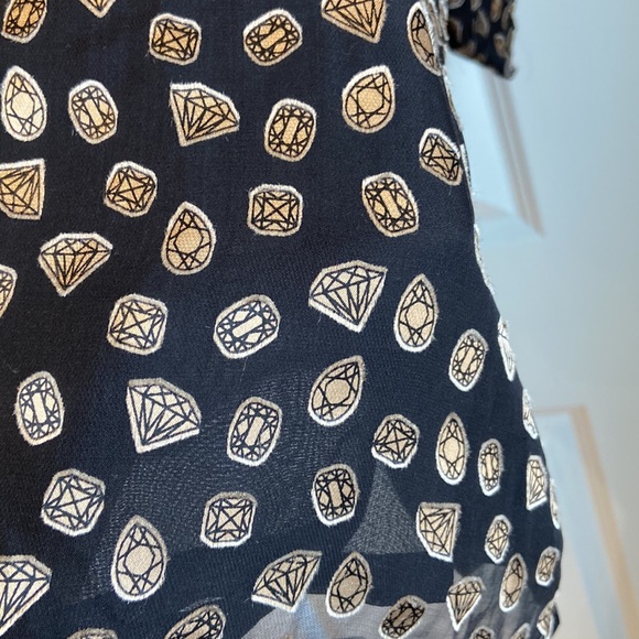 Long sleeve semi-sheer mini dress - Picture 6 of 8